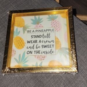 New Framed  Decor.  Be a Pineapple